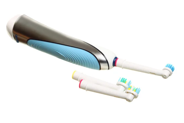 Elektryczna szczoteczka do zębów izolowana na biało — Zdjęcie stockowe