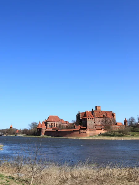 Det gamla slottet i malbork - Polen. — Stockfoto