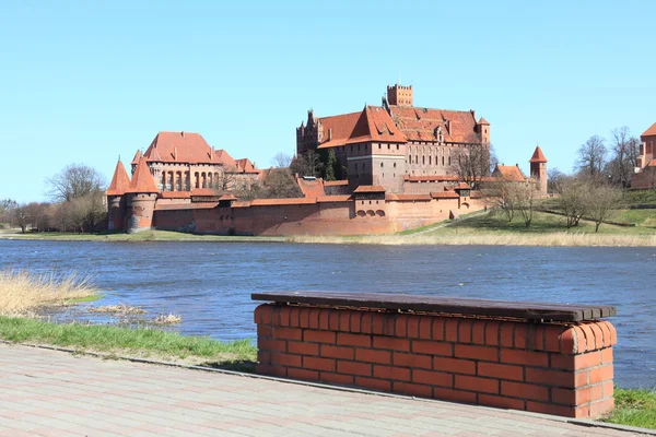 Det gamle slot i Malbork - Polen . - Stock-foto