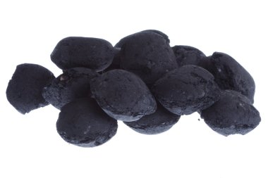 Isolated coal, carbon nuggets clipart