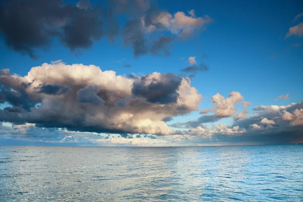 stock image Blue sea sky, storm, tempest