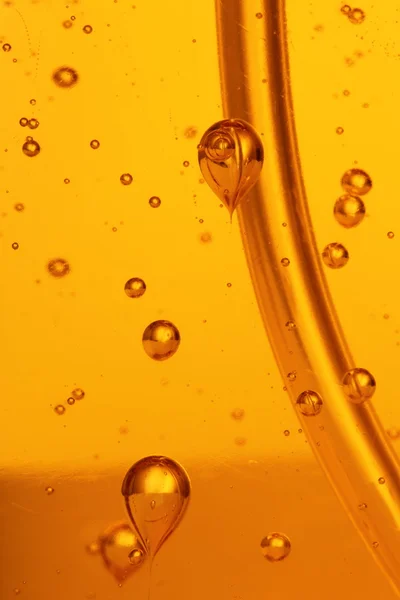 stock image Soap bubbles orange liquid