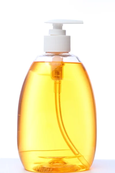Botella con jabón líquido —  Fotos de Stock