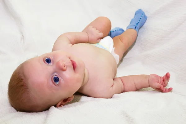 宝宝男孩 4 个月 — 图库照片