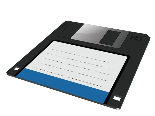 Gráfico vetorial de um disquete em 3D — Vetor de Stock