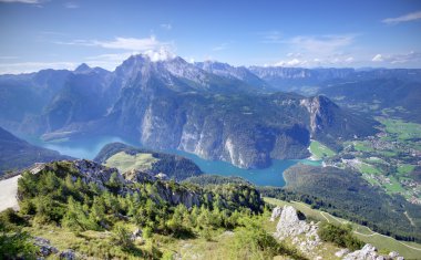 Konigssee lake in Germany clipart