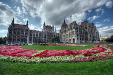 Parliament garden, Budapest clipart