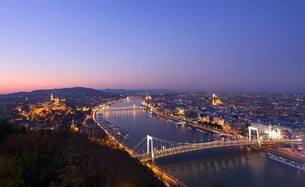 Geceleri, Macaristan Budapeşte — Stok fotoğraf