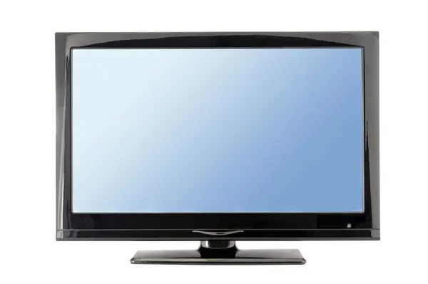 Синий телевизионный монитор — стоковое фото