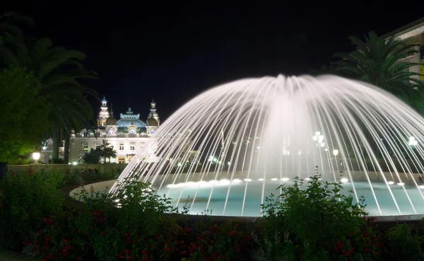 蒙特卡罗喷泉 — 图库照片
