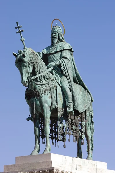 stock image St. Stephen statue, Budapest