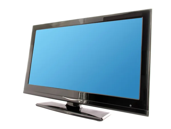 Синий экран lcd телевизора — стоковое фото