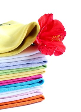 Towels with a fresh aroma clipart