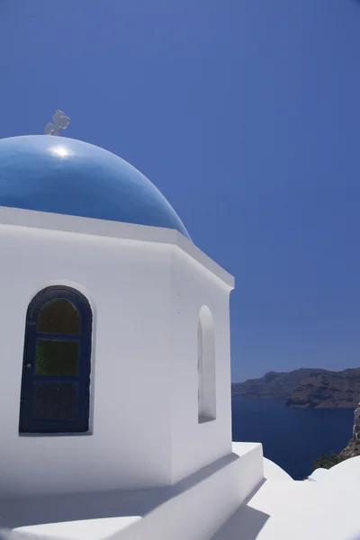 Arquitetura típica do dia de Santorini — Fotografia de Stock