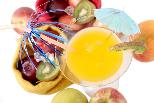 Barevný ovocný koktejl — Stock fotografie