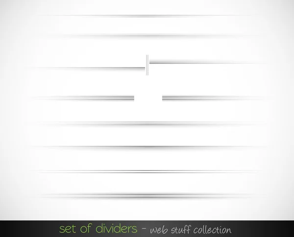 Set of web dividers — Stock Vector