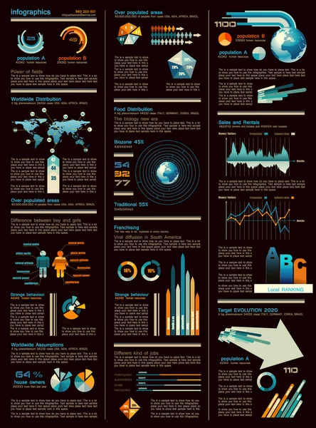 Infographic blad — Stockvector