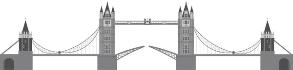 London Tower Bridge Illustration — Stock Vector