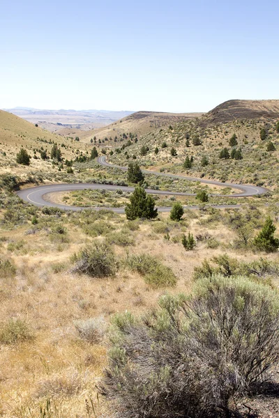 Winding Highway in Central Oregon — Stock Photo, Image