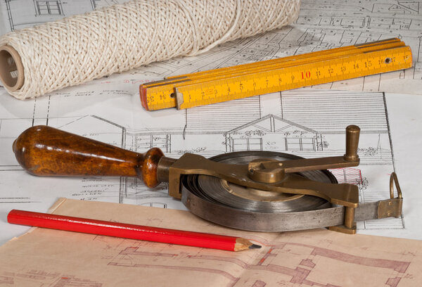 Plan and tape measure