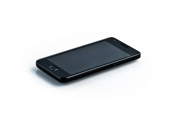 Black smartphone - galaxy style gadget — Stock Photo, Image