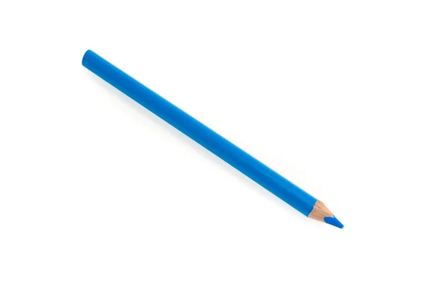 Lápis azul isolado — Fotografia de Stock