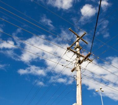 Power grid australian power pole electricity post clipart