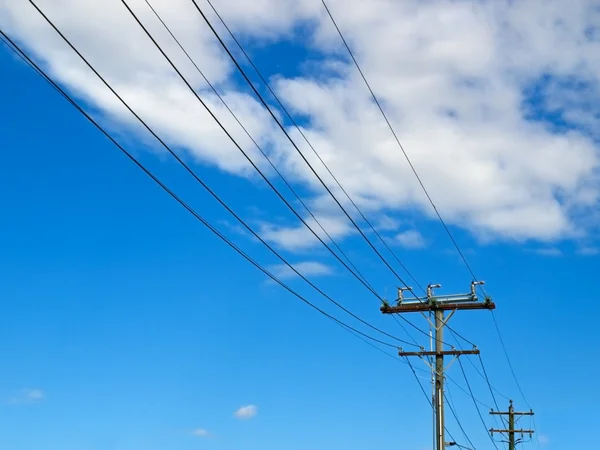 Electricity power lines in australia — Stock Photo, Image