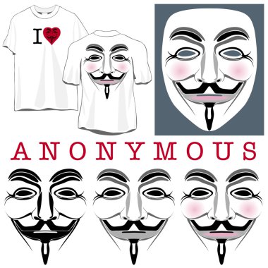 Anonymous Faces in Black, Color and T-shirts
