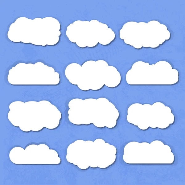 Felhők gyűjtemény — Stock Vector