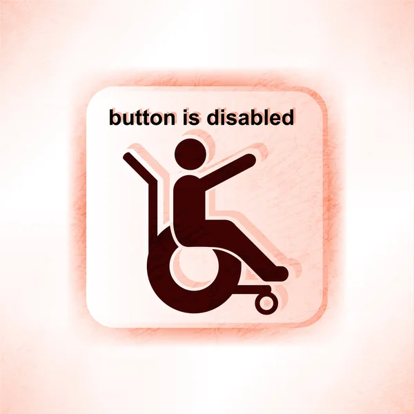 Señal de persona discapacitada — Vector de stock