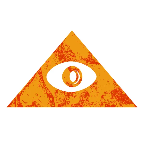 Piramide oog — Stockvector