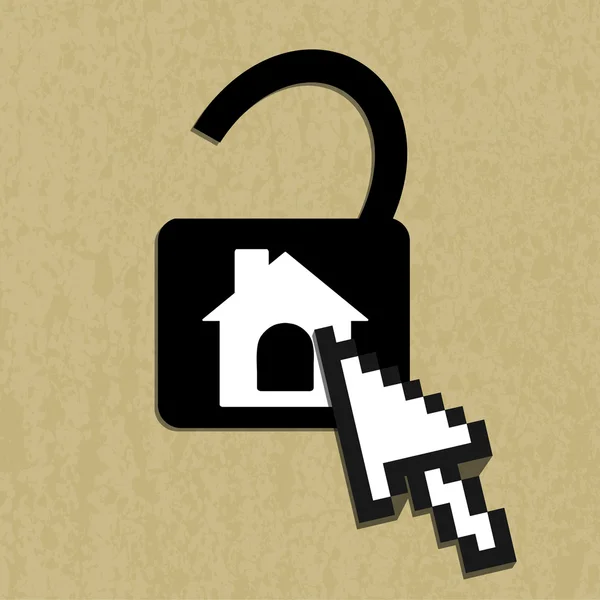 锁房子图标 — 图库矢量图片