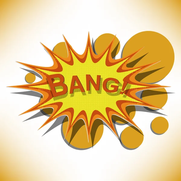 O Bang. Explosão de banda desenhada . — Vetor de Stock