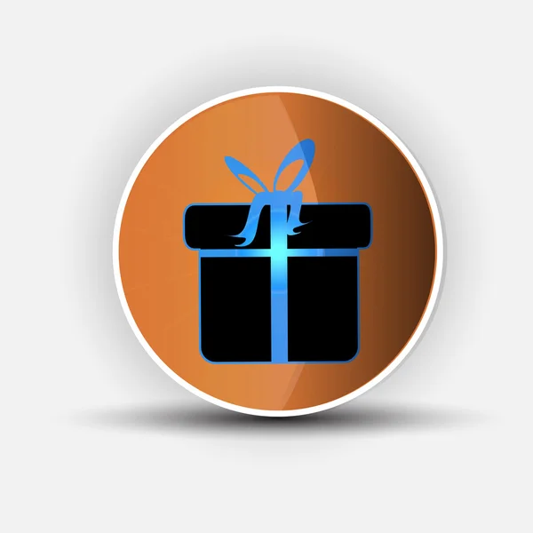 ¿Caja de regalo? Icono del vector — Vector de stock