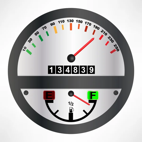 stock vector Car speedometer