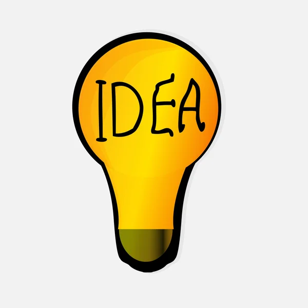 Glühbirnen-Idee — Stockvektor