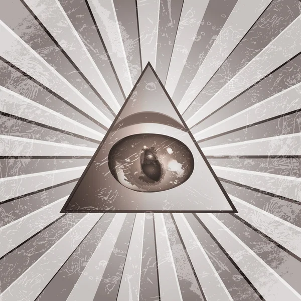 ピラミッドの目 — ストックベクタ
