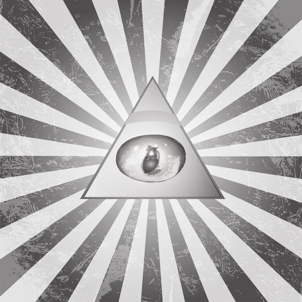 Piramit göz — Stok Vektör