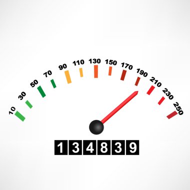 Car speedometer clipart