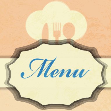 vektör. Restoran menü tasarımı