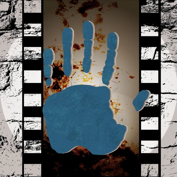 Ταινία Grunge για εγγραφή φωτογραφιών ή βίντεο — Διανυσματικό Αρχείο