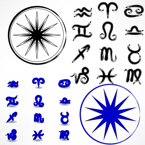Zodiac ωροσκόπιο ζώδια διάνυσμα — Διανυσματικό Αρχείο