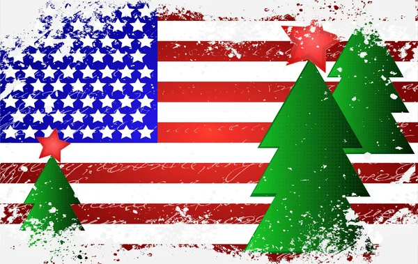 USA flag background — Stock Vector