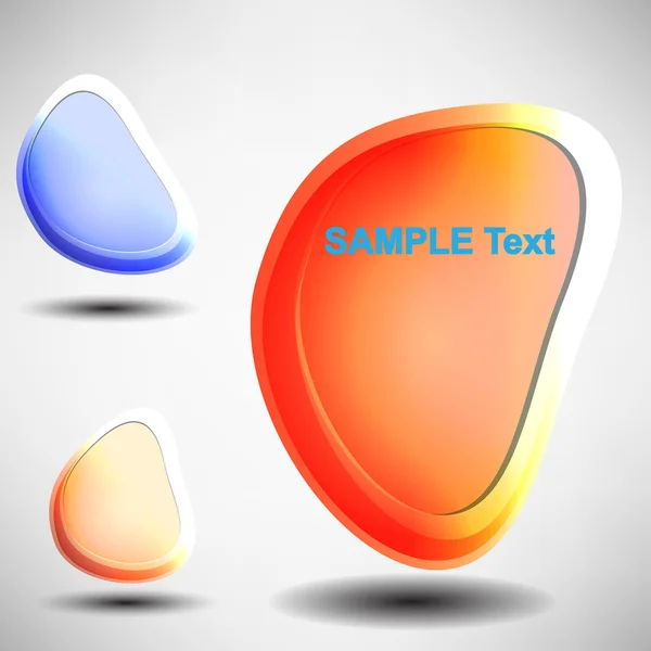 Shiny vector bubbles for speech , editable illustration — Stock Vector