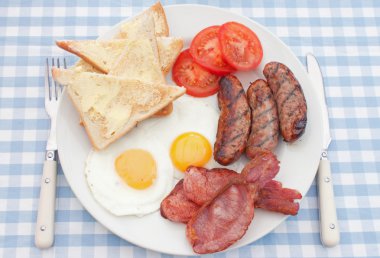 Traditional english breakfast clipart