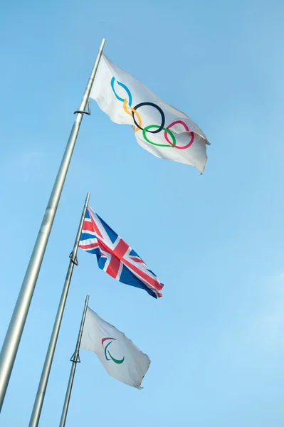 オリンピック旗 — ストック写真