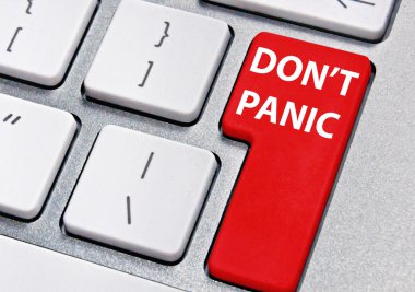 Don't panic clipart