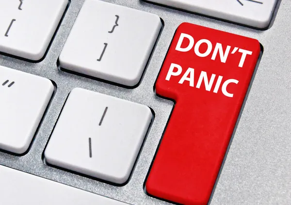 Não entre em pânico. — Fotografia de Stock