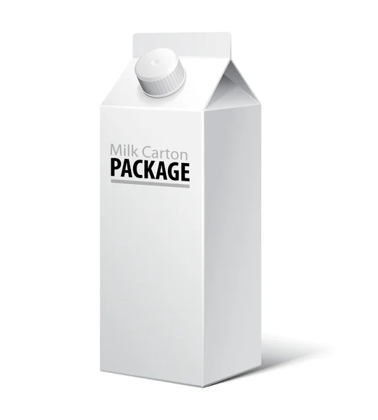 ミルク カートン パッケージ — ストックベクタ